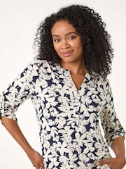 Roman Petite Floral Print Button Through Shirt - Imagen 4 de 5