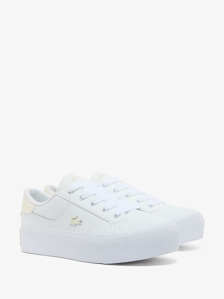 Zapatillas de deporte blancas con plataforma Ziane de Lacoste - Imagen 2 de 6