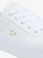 Zapatillas de deporte blancas con plataforma Ziane de Lacoste - Imagen 6 de 6