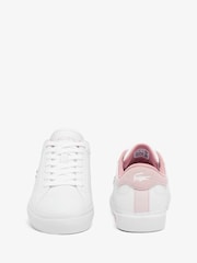 Lacoste White Powercourt Trainers - Image 5 of 7