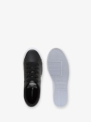 Lacoste Black Ziane Platform Trainers - Image 4 of 6