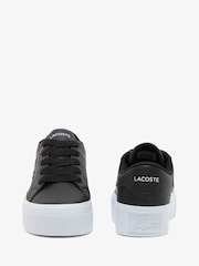 Lacoste Black Ziane Platform Trainers - Image 5 of 6