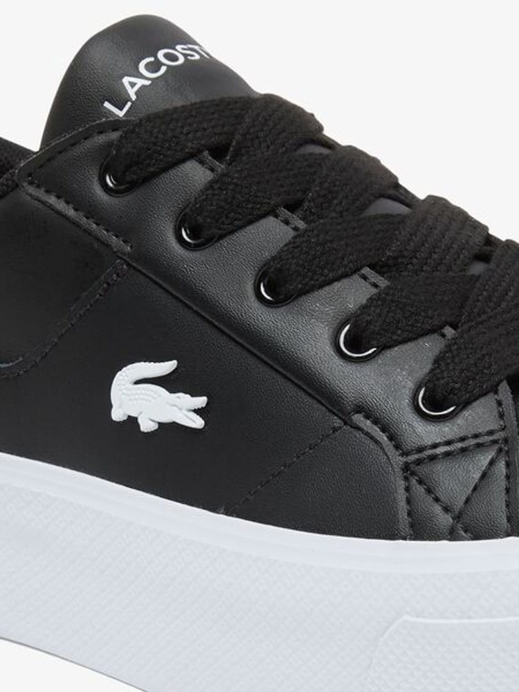 Lacoste Black Ziane Platform Trainers - Image 6 of 6