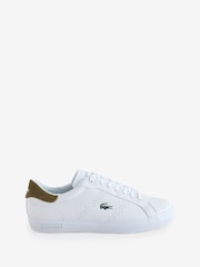 Lacoste White Powercourt 2.0 Trainers - Image 1 of 1