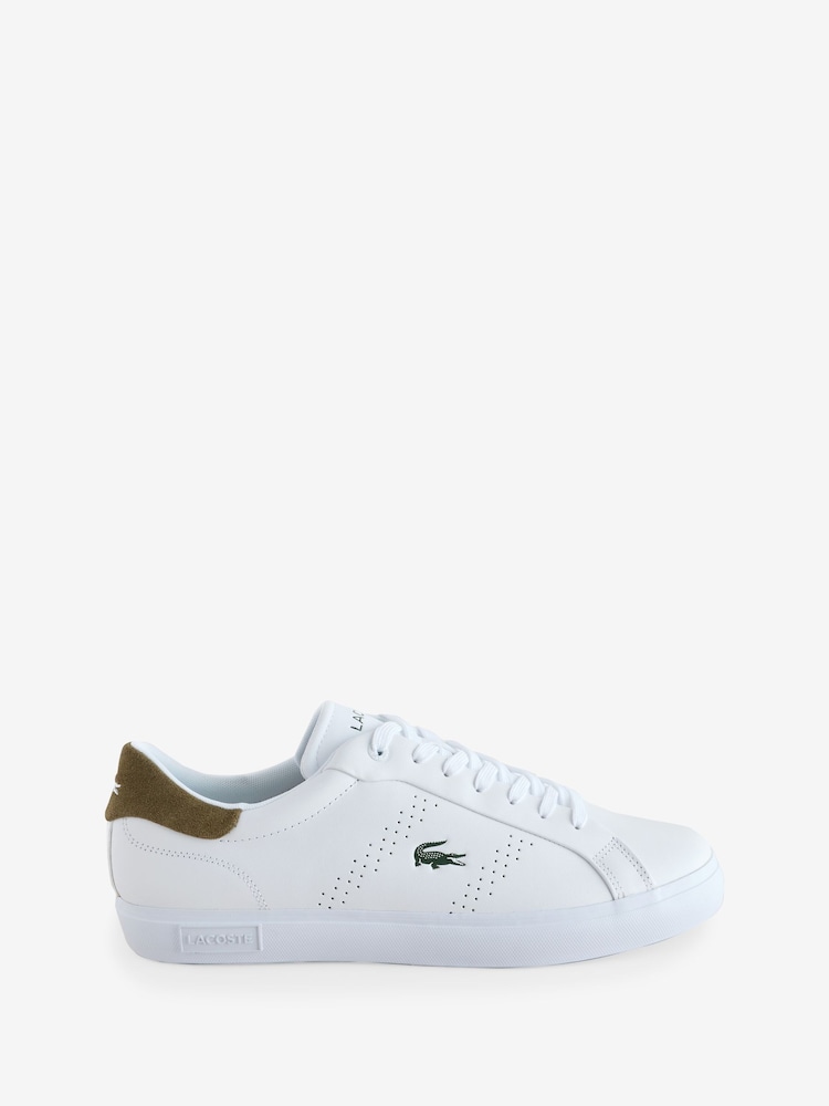Lacoste White Powercourt 2.0 Trainers - Image 1 of 1 Lacoste White Powercourt 2.0 Trainers - Image 1 of 1