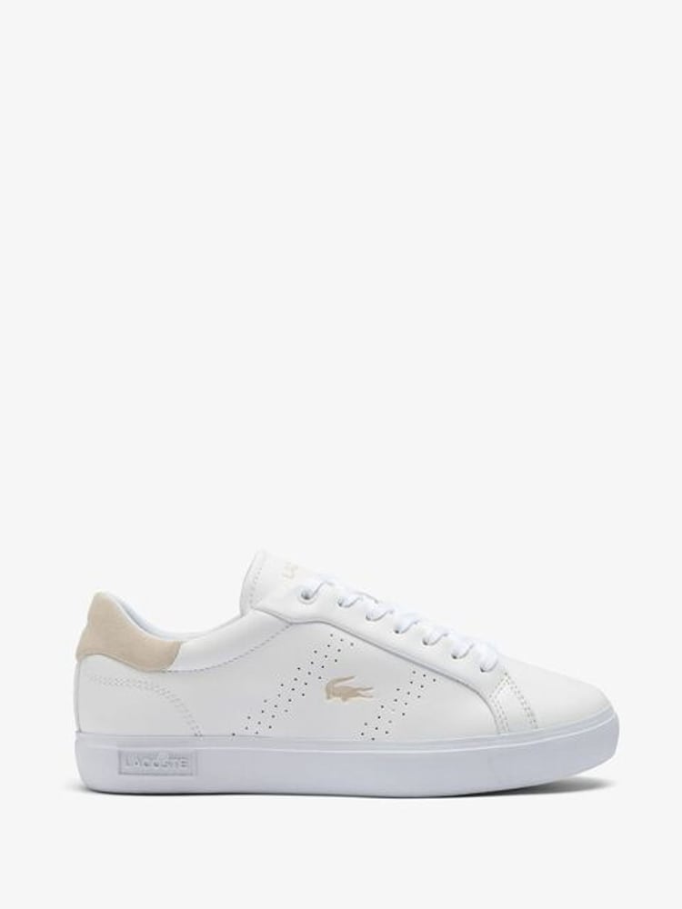 Lacoste Powercourt White Trainers - Image 1 of 6