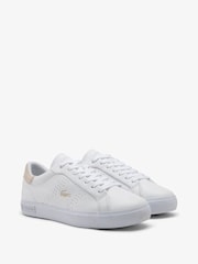 Lacoste Powercourt White Trainers - Image 5 of 6