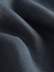 Blue 100% Linen Long Sleeve Boho Top - Image 7 of 7
