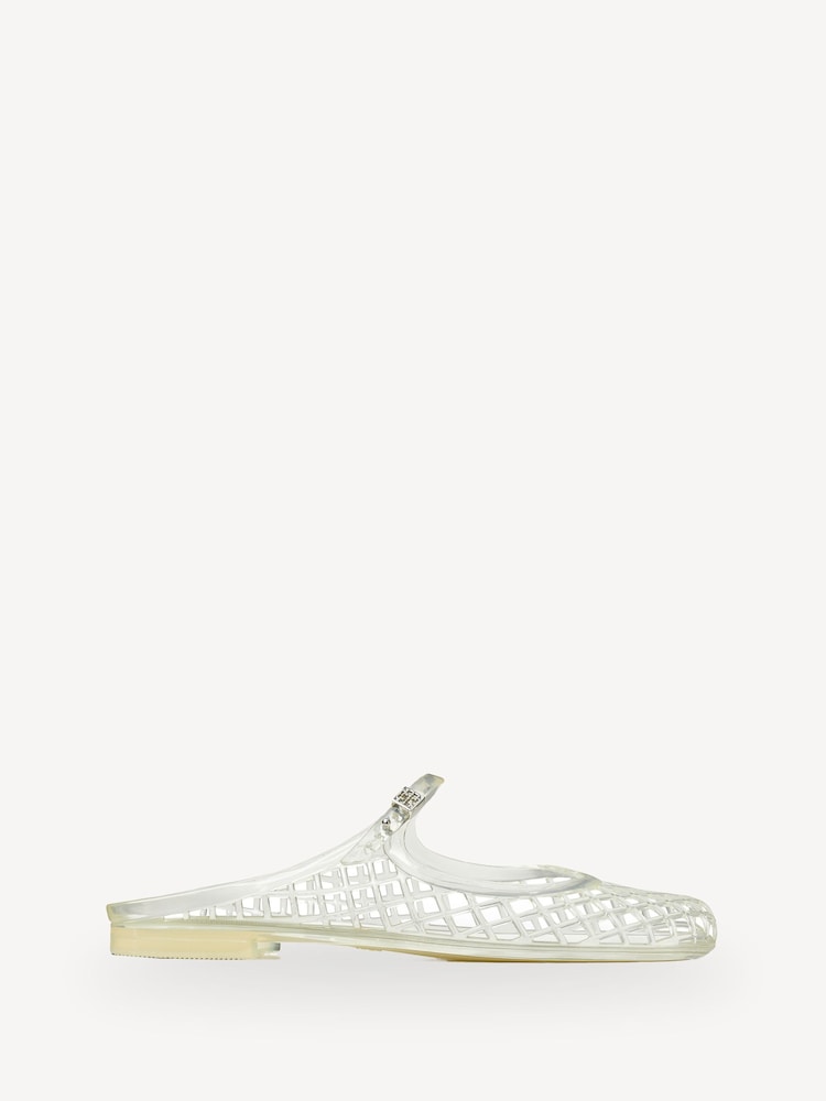 Tory Burch White Mellow Mary Jane Jelly Sandals - Image 1 of 4