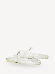 Tory Burch White Mellow Mary Jane Jelly Sandals - Image 2 of 4