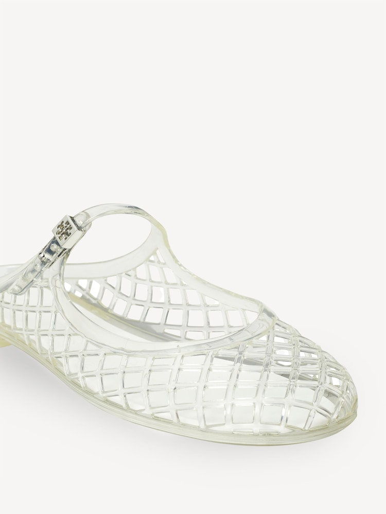 Tory Burch White Mellow Mary Jane Jelly Sandals - Image 4 of 4