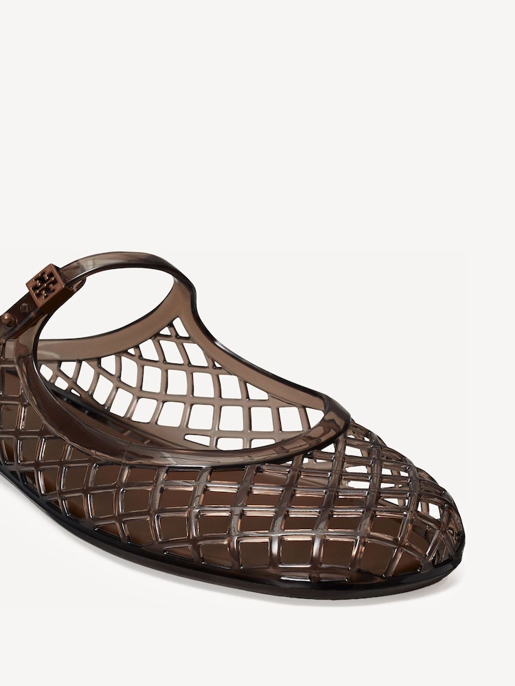 Tory Burch Brown Mellow Mary Jane Jelly Sandals - Image 4 of 4