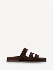 Tory Burch Brown Ines Sport Slides - Image 1 of 4