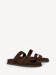 Tory Burch Brown Ines Sport Slides - Image 2 of 4