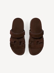 Tory Burch Brown Ines Sport Slides - Image 3 of 4