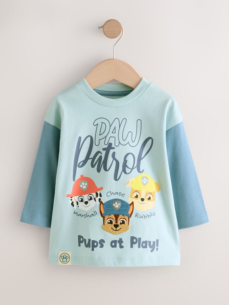 Light Blue Paw Patrol Long Sleeve T-Shirt (3mths-8yrs) - Image 1 of 5