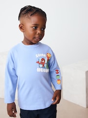 Blue Marvel Long Sleeve T-Shirt (6mths-8yrs) - Image 2 of 7