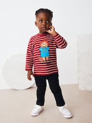Red/Ecru Paddington Long Sleeve T-Shirt (12mths-8yrs) - Image 2 of 3
