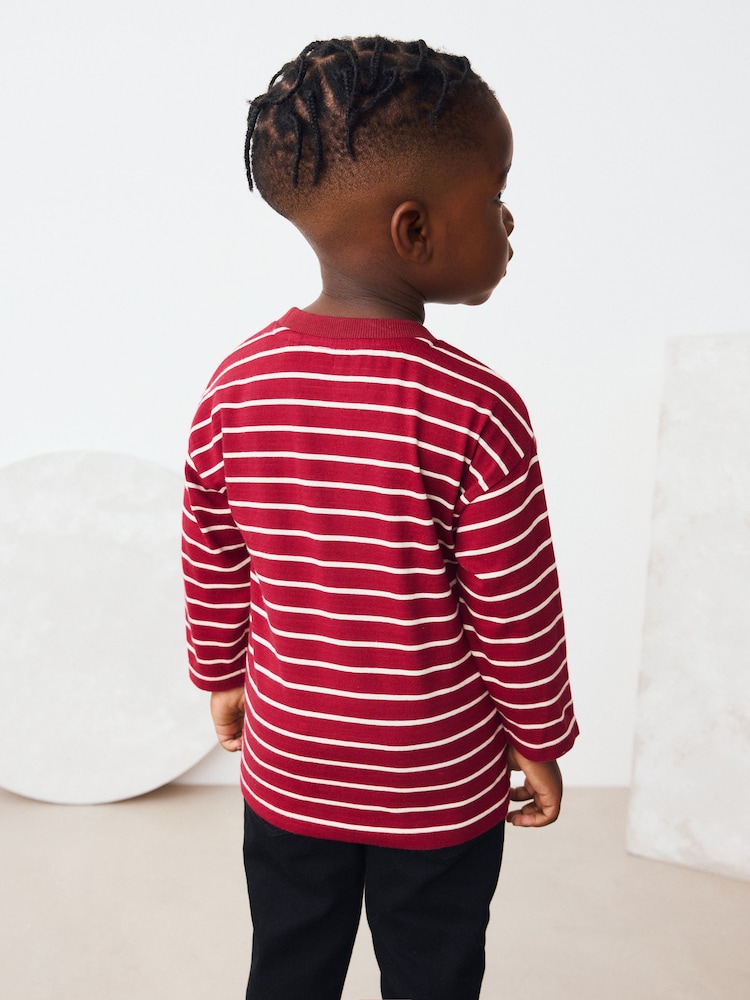 Red/Ecru Paddington Long Sleeve T-Shirt (12mths-8yrs) - Image 3 of 3