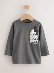Anthrazitgrau - Mickey Mouse Langarm-T-Shirt (3 Monate bis 8 Jahre) - Bild 1 von 2
