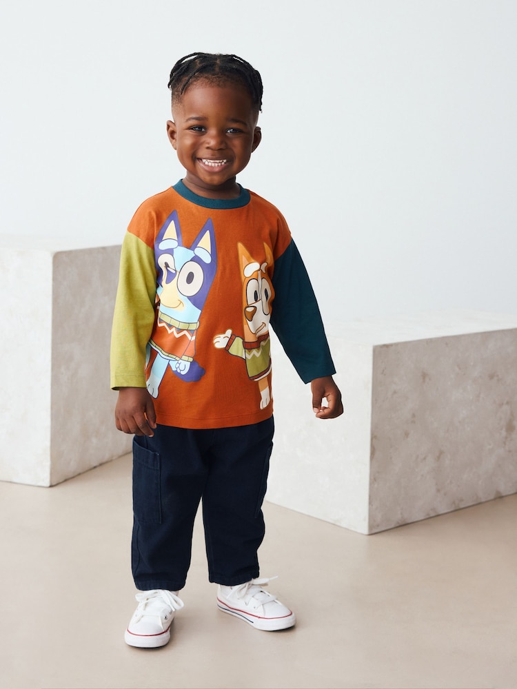 Rust Brown Bluey Long Sleeve T-Shirt (12mths-8yrs) - Image 2 of 7