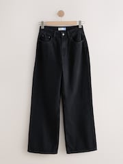 Schwarz - Hourglass Jeans mit weitem Bein - Bild 1 von 3