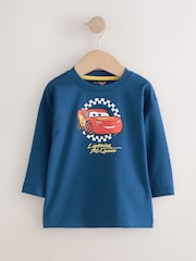 Blue Cars Long Sleeve T-Shirt (9mths-8yrs) - Image 1 of 4
