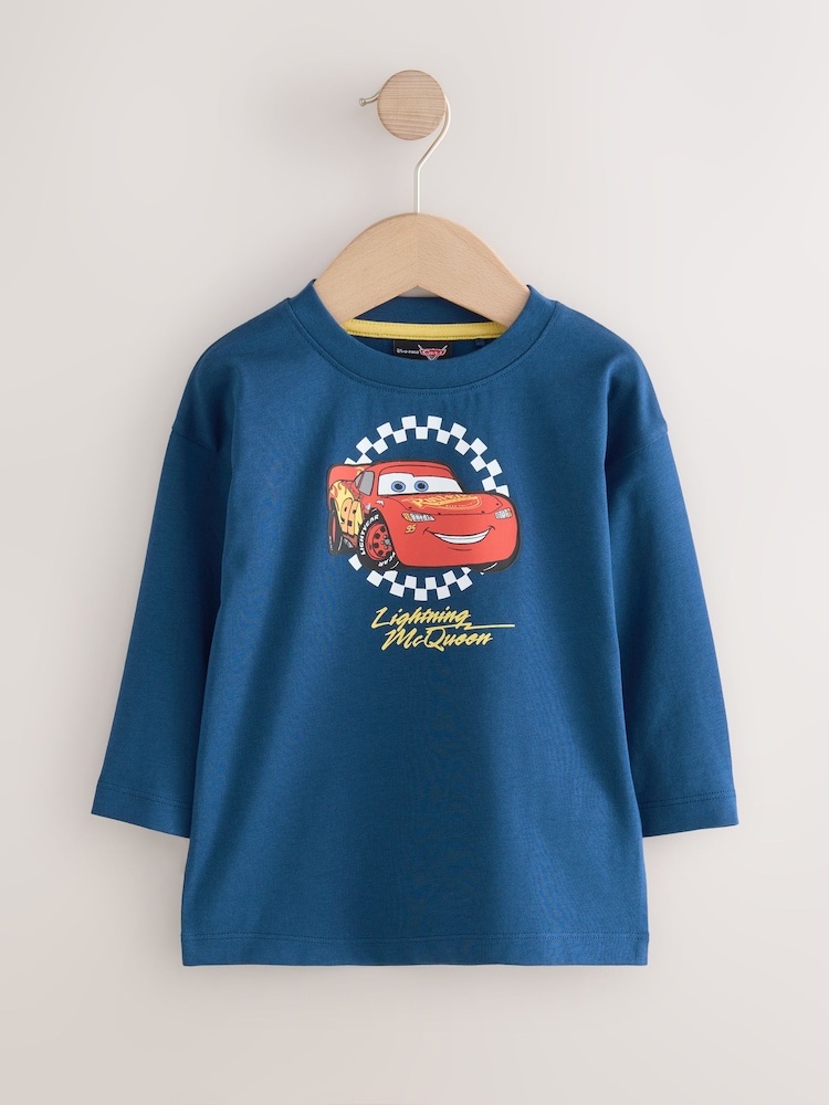 Blue Cars Long Sleeve T-Shirt (9mths-8yrs) - Image 1 of 4