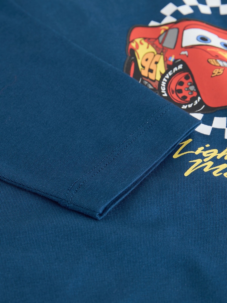 Blue Cars Long Sleeve T-Shirt (9mths-8yrs) - Image 4 of 4