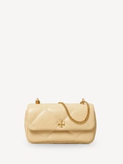 Tory Burch Cream Kira Diamond Quilt Mini Flap Bag - Image 1 of 4