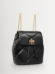 Tory Burch Black Kira Diamond Quilt Mini Backpack - Image 8 of 8