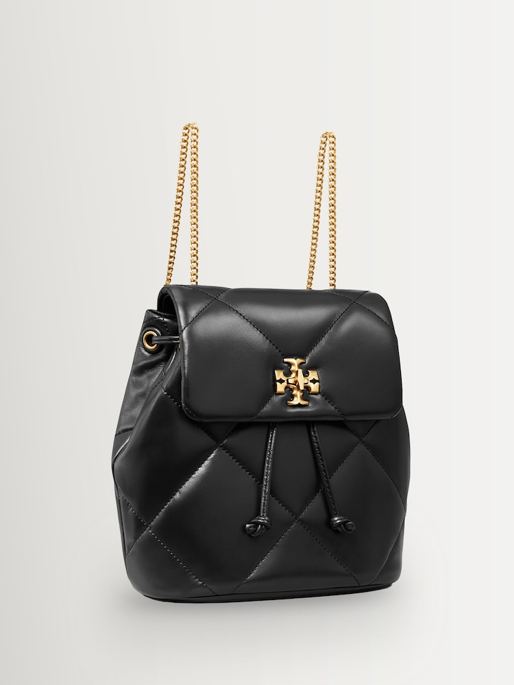 Tory Burch Black Kira Diamond Quilt Mini Backpack - Image 8 of 8