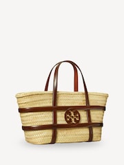 Tory Burch Cream Ella Straw Basket - Image 2 of 4