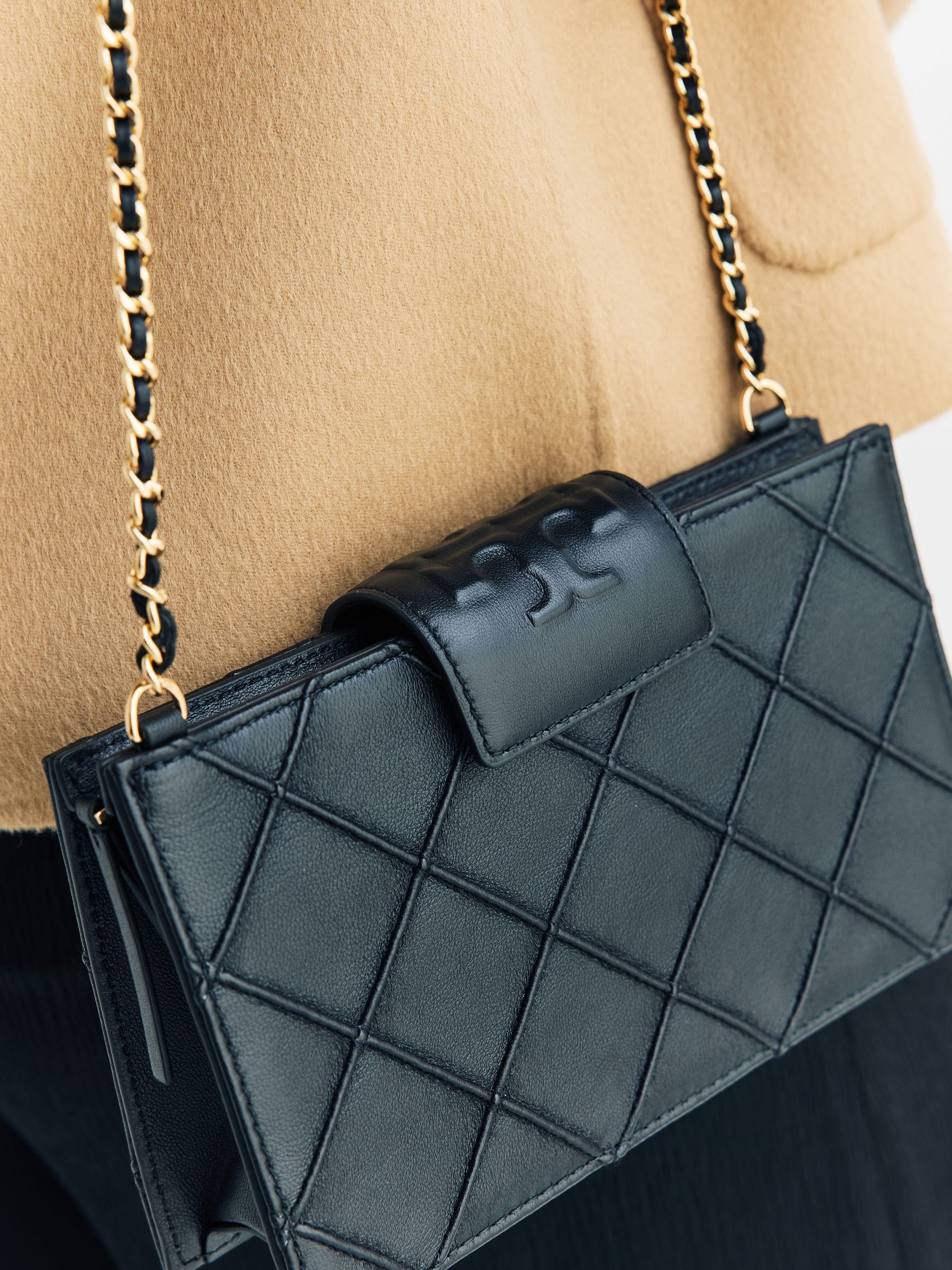 Buy Tory Burch Black Fleming Mini Chain Wallet from Next USA
