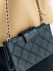 Tory Burch Black Fleming Mini Chain Wallet - Image 4 of 7