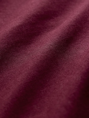 Burgundy Red Regular Fit Long Sleeve Oxford Shirt - Image 7 of 8