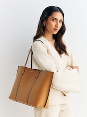 Tory Burch Brown Perry Tote Bag - Image 6 of 7