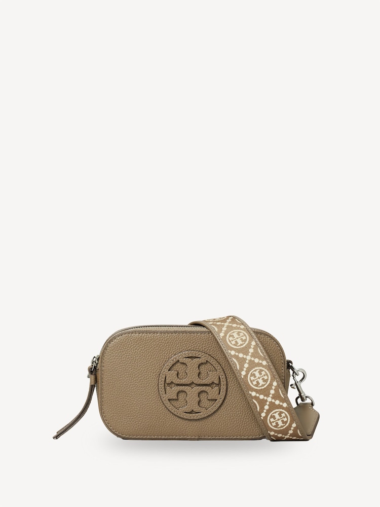 Tory Burch Brown Miller Mini Crossbody Bag - Image 1 of 5 Tory Burch Brown Miller Mini Crossbody Bag - Image 1 of 5
