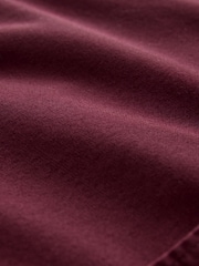 Burgundy Red Slim Fit Long Sleeve Oxford Shirt - Image 8 of 8