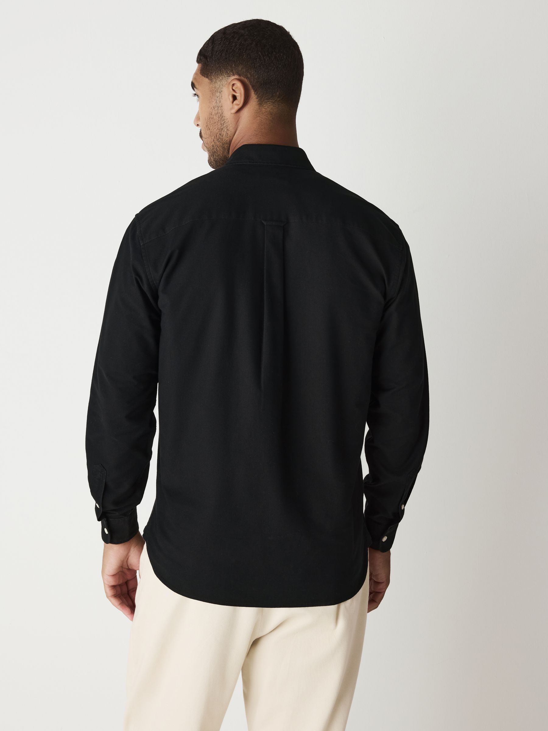 Buy Black Regular Fit Long Sleeve Oxford Shirt from Next USA