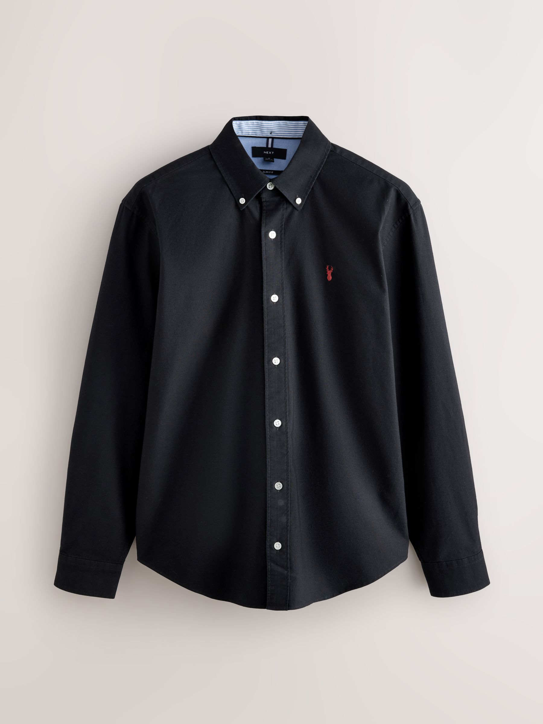 新品　offen オッフェン　square-LLOXFORD / BLACK Buy Black Slim Fit Long Sleeve Oxford Shirt from Next Romania