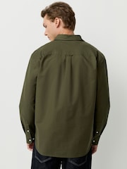 Dark Green Regular Fit Long Sleeve Oxford Shirt - Image 2 of 9