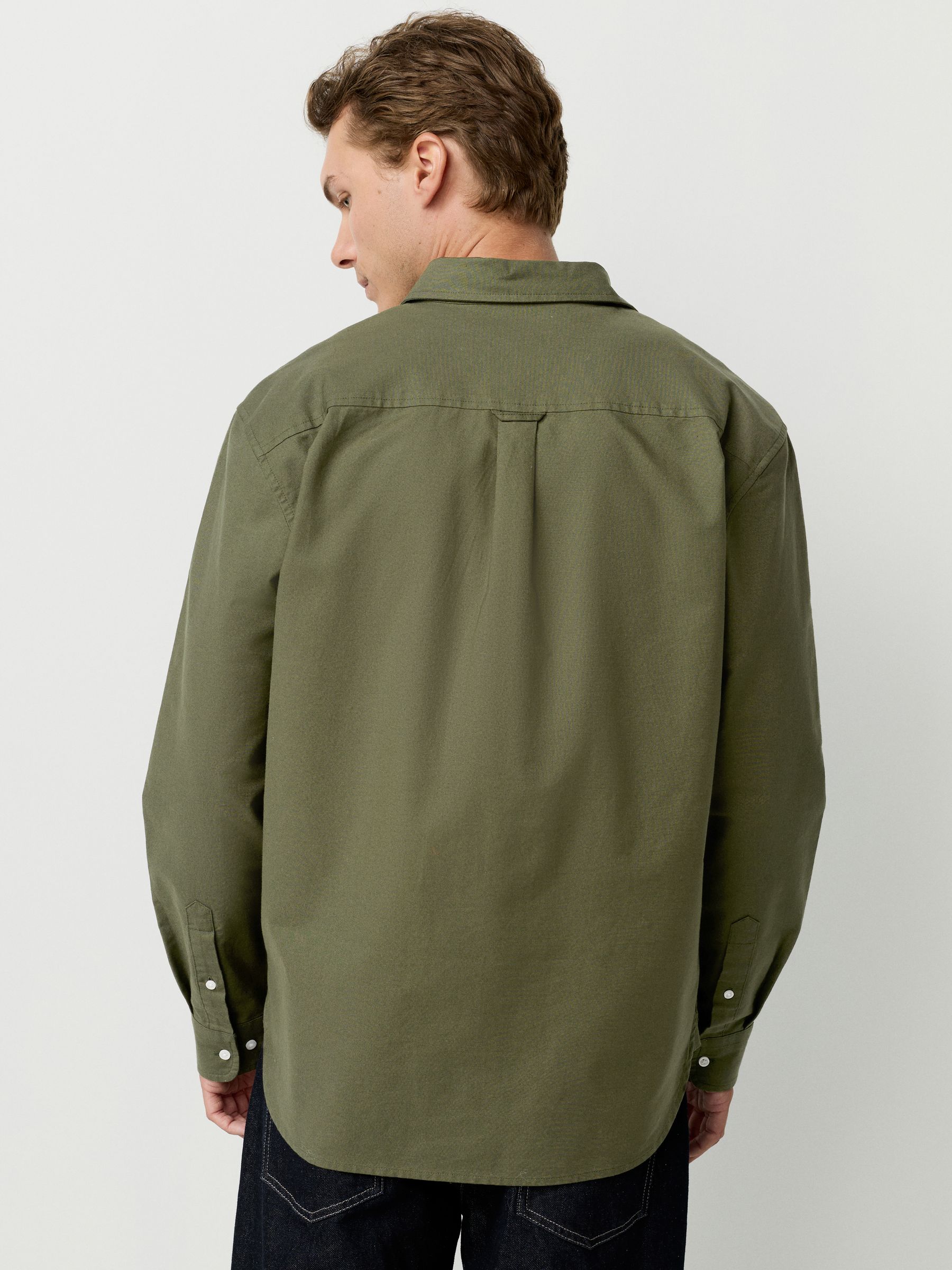 希少 Oxford Oversized B.D Shirt Dark Green Buy Dark Green Regular Fit Long Sleeve Oxford Shirt from Next USA