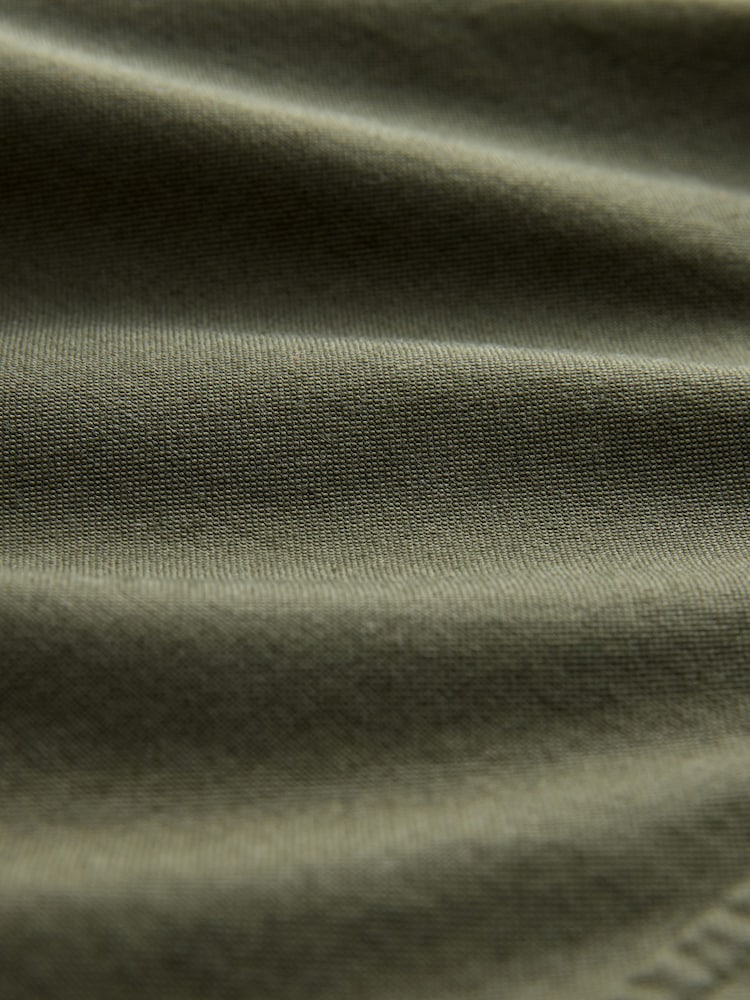 Dark Green Regular Fit Long Sleeve Oxford Shirt - Image 9 of 9