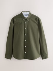 Verde oscuro - Corte estándar - Camisa Oxford manga larga - Imagen 7 de 9