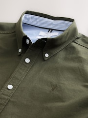 Verde oscuro - Corte estándar - Camisa Oxford manga larga - Imagen 8 de 9