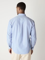Light Blue Regular Fit Long Sleeve Oxford Shirt - Image 2 of 8