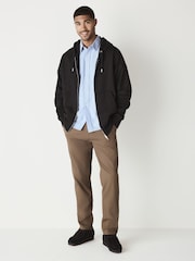Light Blue Slim Fit Long Sleeve Oxford Shirt - Image 4 of 9