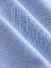 Light Blue Slim Fit Long Sleeve Oxford Shirt - Image 9 of 9