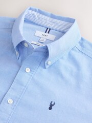 Light Blue Regular Fit Long Sleeve Oxford Shirt - Image 2 of 3